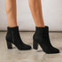 WINTERLICHE DAMEN-STIEFELETTEN MIT BLOCKABSATZ
